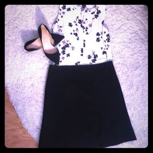 J Crew Francie Cashmere blend Skirt 12P